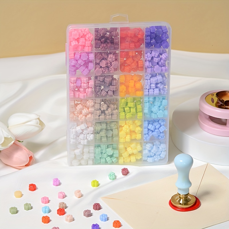 24 Colors Sealing Wax Materials And Tools Making Kit - Temu
