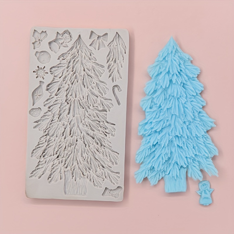 Cheap Silicone 3D Christmas Tree Craft Baking Tools Fandant Christmas Cake  Mold Bakeware Soap Mould