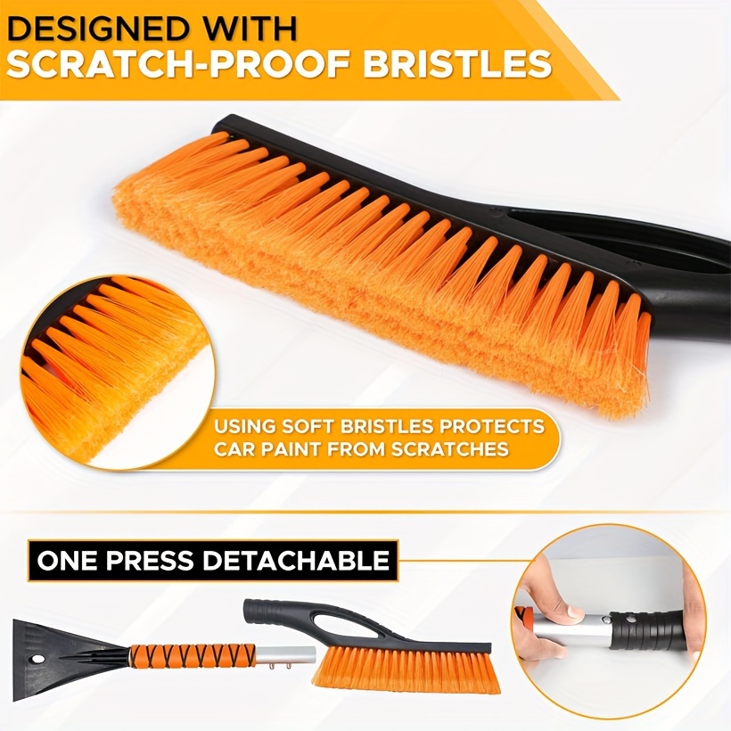 Snow Brush For Car Windshield Scratch free Bristles Car - Temu