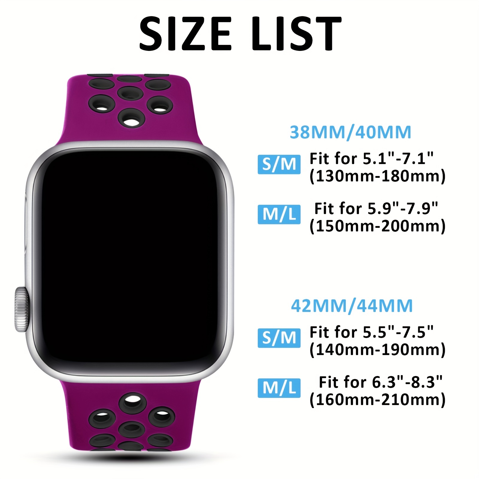 Apple Nike Sport Band Apple Watch 38mm / 40mm / 41mm Black / Pink Blast