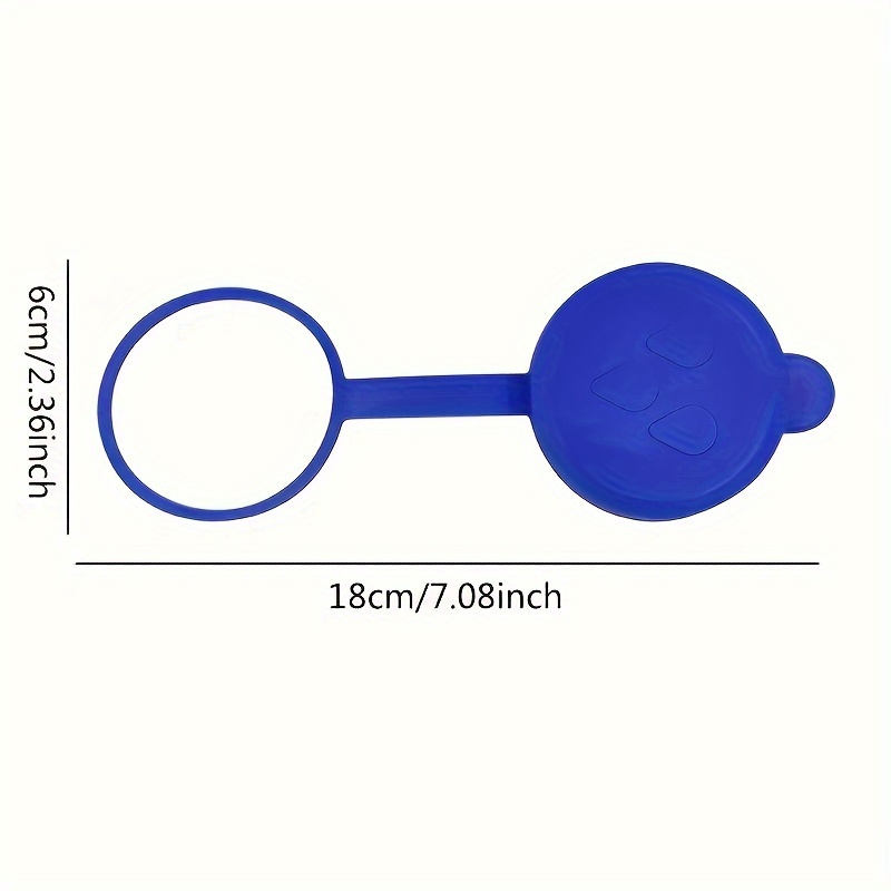 1pc Water Bottle Caps- Reusable Gallon Water Jug Caps - Leak-Proof,  Non-Spill Water Bucket Snap On Lids Seal Cap For 55mm Bottle, Blue