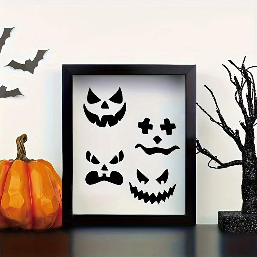 DIY Art Reusable Stencil Silhouette Halloween Jack O Lantern