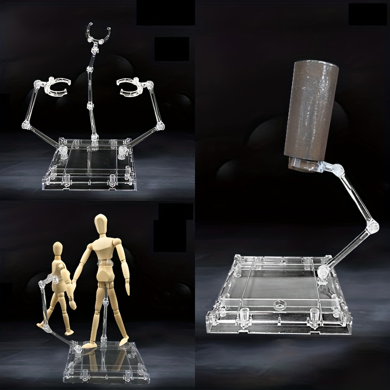 TSY TOOL 6 Pcs of HG144 Action Figure Stand, Display Holder Base, Doll  Model Support Stand Compatible with 6 HG RG SD SHF Gundam 1/44 Toy Clear :  Precio Guatemala
