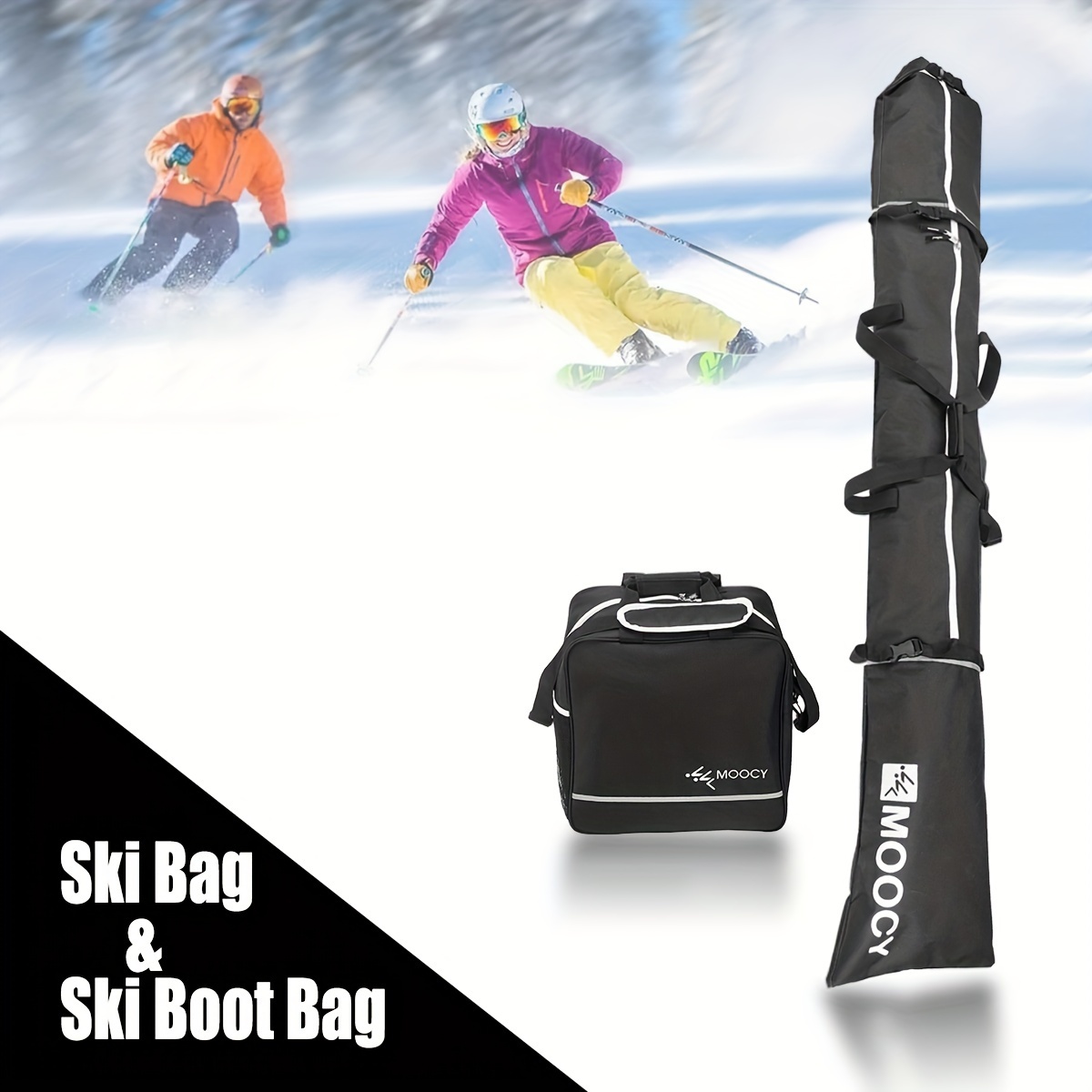 Ski Bag Ski Boot Bag Combo Snowboard Bag Ski Bag Air Travel - Temu Canada