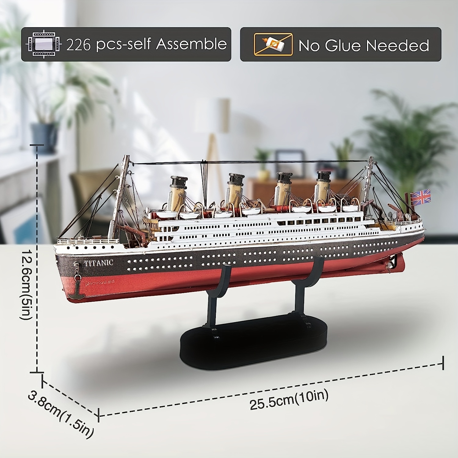 3D Puzzle - Titanic Modell, 3D Puzzle Kinder Und 3D Puzzle Erwachsene, Spielzeug Kinder Titanic Modellbausatz, Modellbau Schiffe, Puzzle  Erwachsene