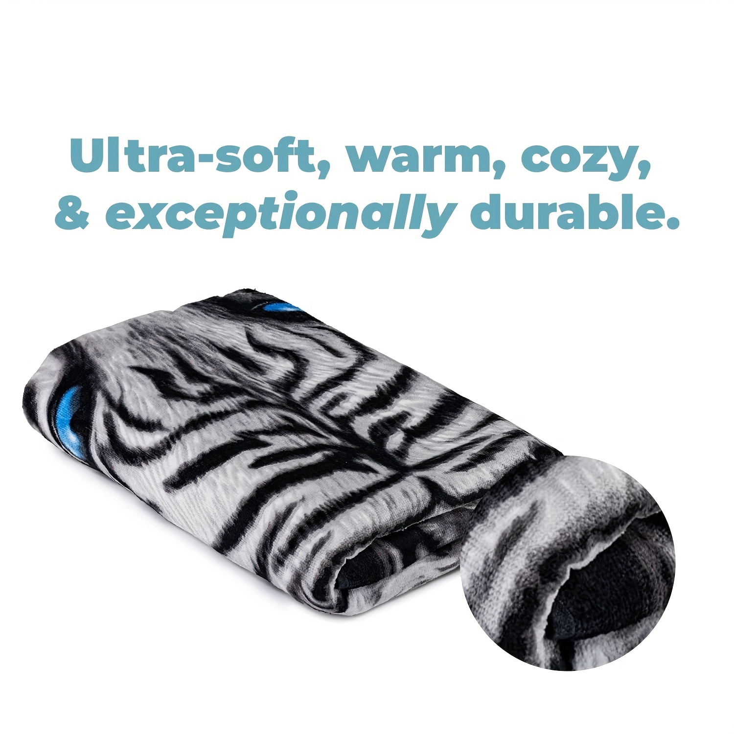 Island Gear White Tiger Beach Towel