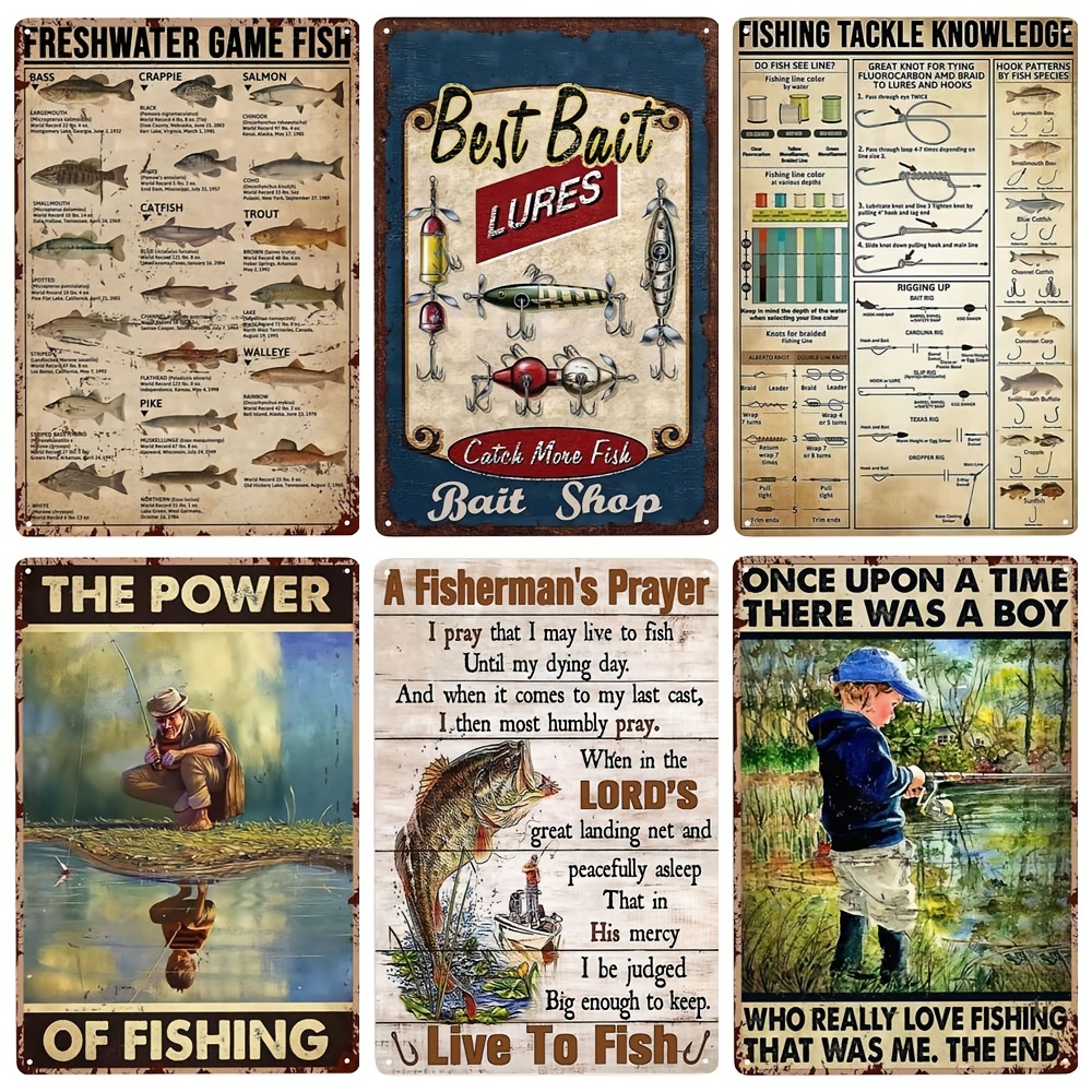 1pc Angeln Dekor Wandbild, Ein Fischergebet, Leben zum Fischen