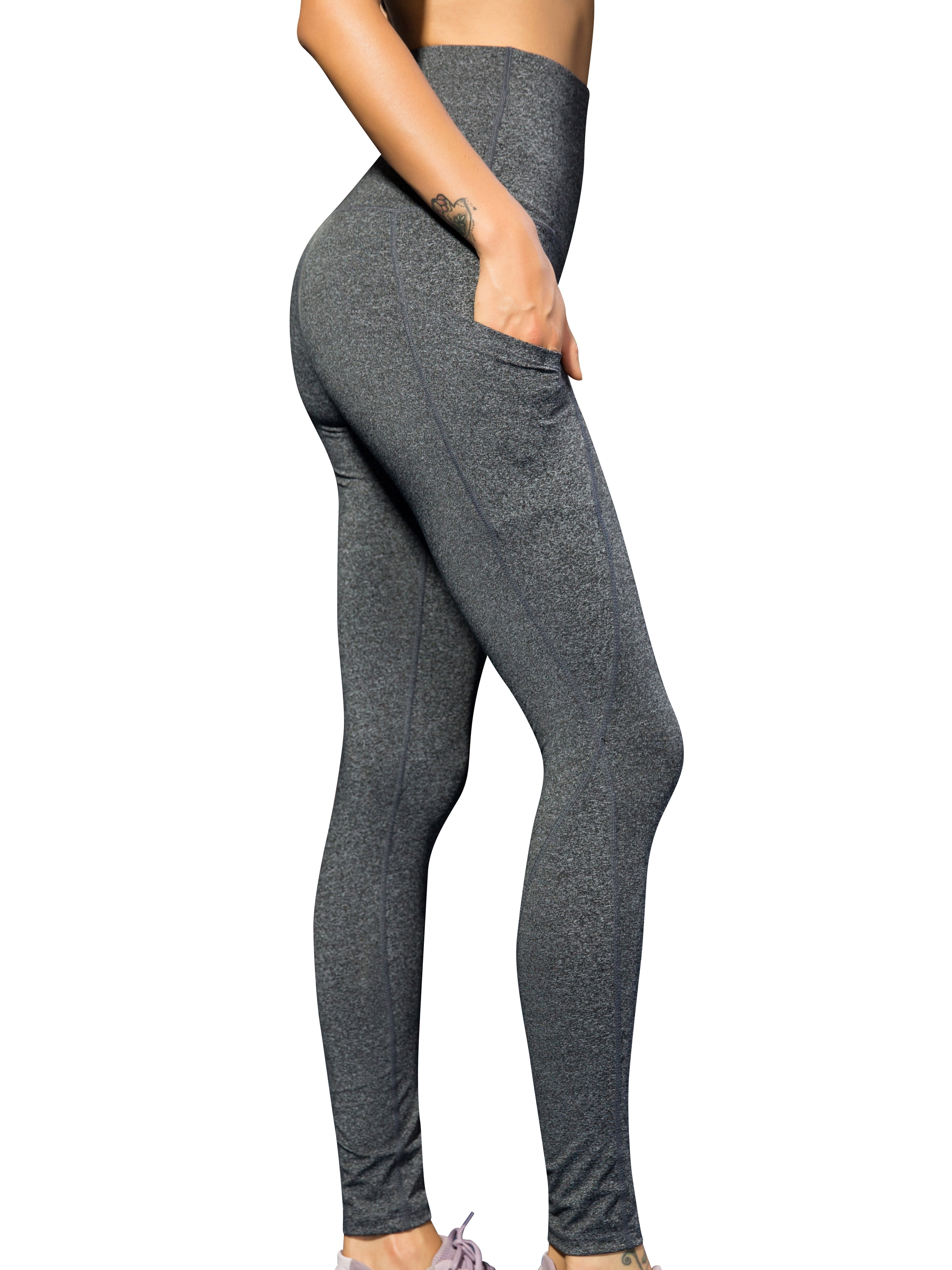 Ultra High Waist Yoga Pants Women s Slant Pocket Fitness - Temu Canada