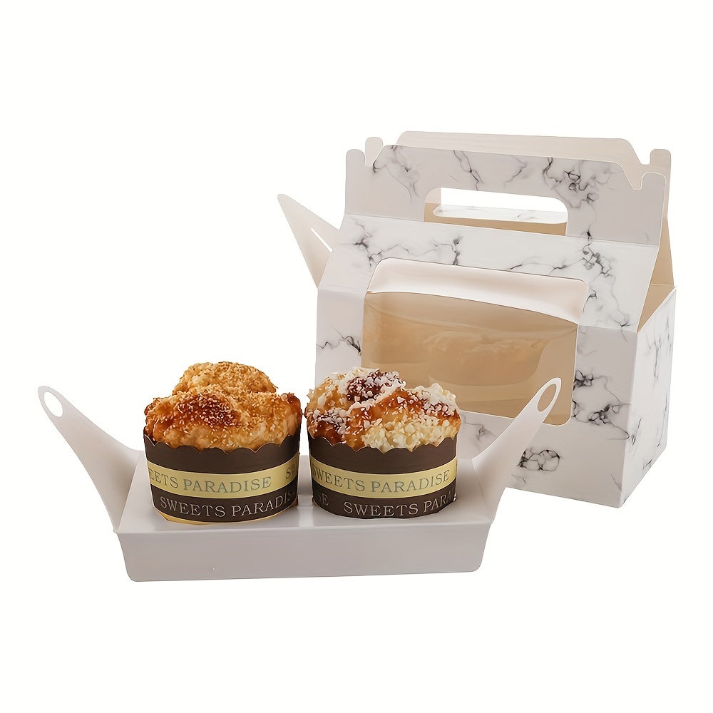 Cake and Cupcake Muffin Carrier Holder with Collapsible Handles