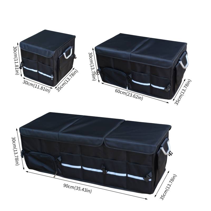 Organisateur Pour Siège Arrière Voiture En Cuir - Porte-gobelets Et Boîte à Mouchoirs Pliable, Rangement Voiture SUV Camion