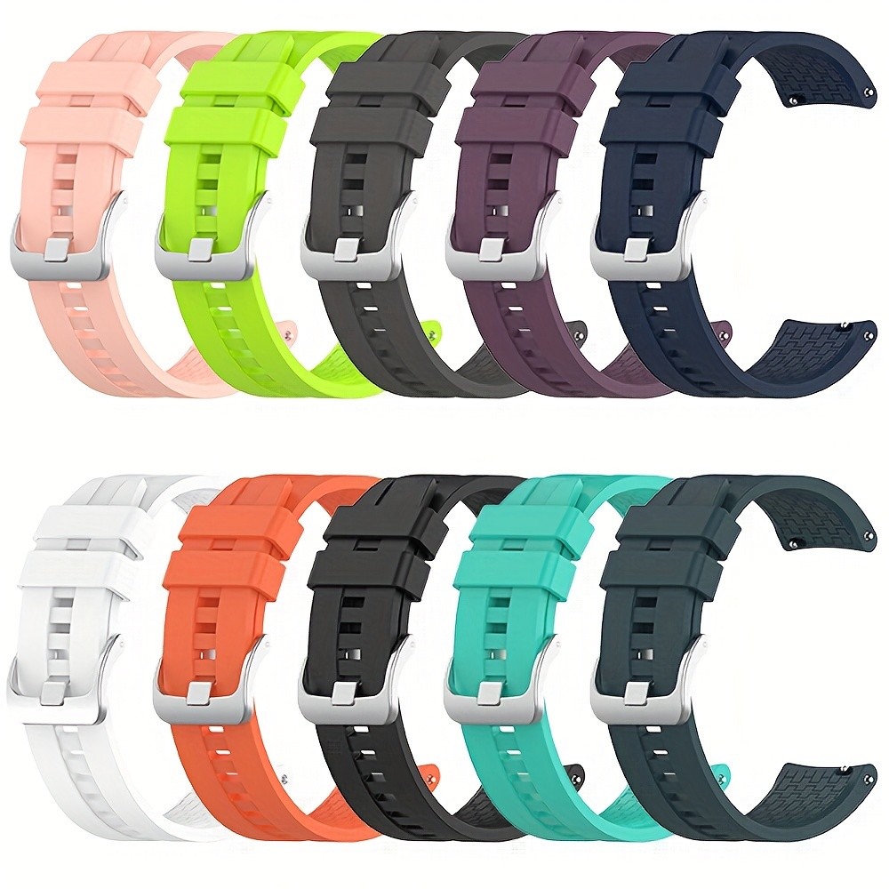 Cinturini per orologi intelligenti, cinturini regolabili per smartwatch  regolabili da 20 mm per orologio sportivo P22 P32 P36, cinturino in  silicone morbido