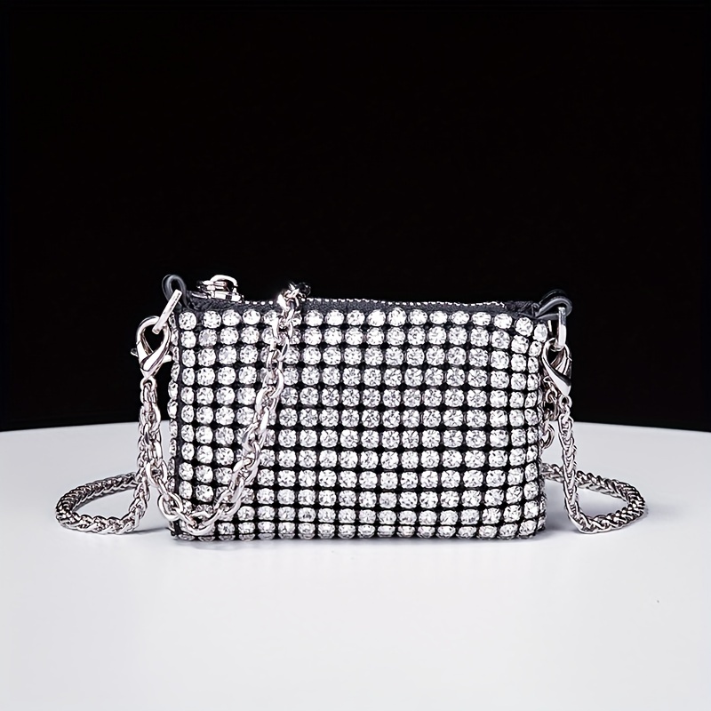 Pochette Donna Cerimonia Borsetta Elegante Clutch Borsetta Brillantini