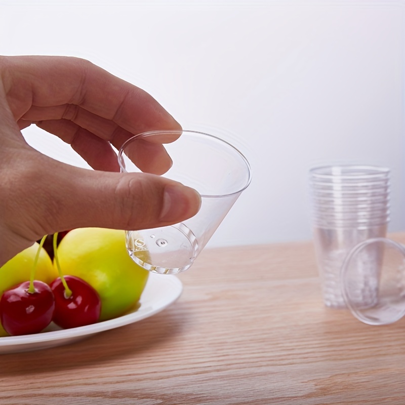 Copas de vino de plástico duro de 1 pieza, capacidad de 6 onzas, copas de  vino de plástico transparente, 8 unidades