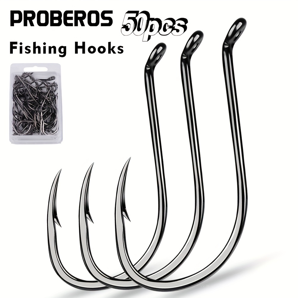 Proberos Fishing Hooks Barbs Corrosion resistant High - Temu