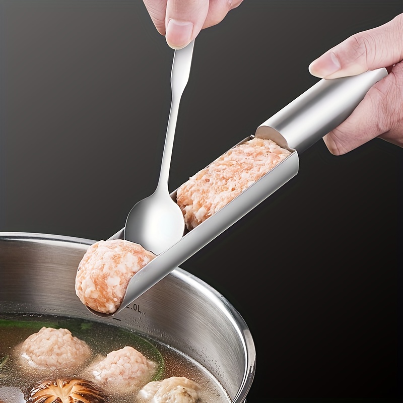 Meat Ballers Stainless Steel Non stick Meatball Maker Tongs - Temu
