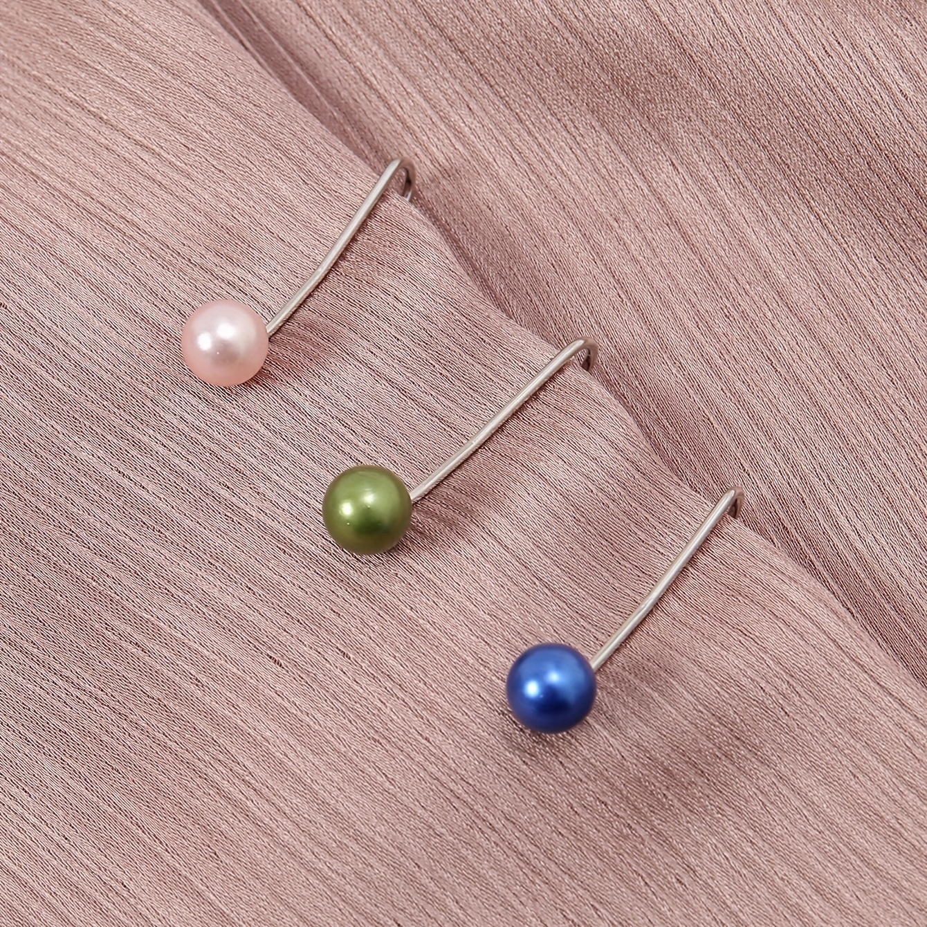 Silvery Scarf Pins Elegant Simple Rhinestone Decor - Temu