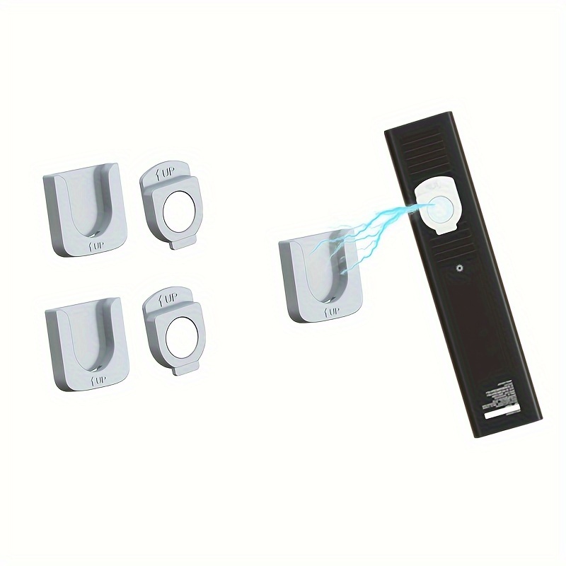 Magnetic TV Remote Control Holder Wall Mount, Adhesive Remote Control  Bracket