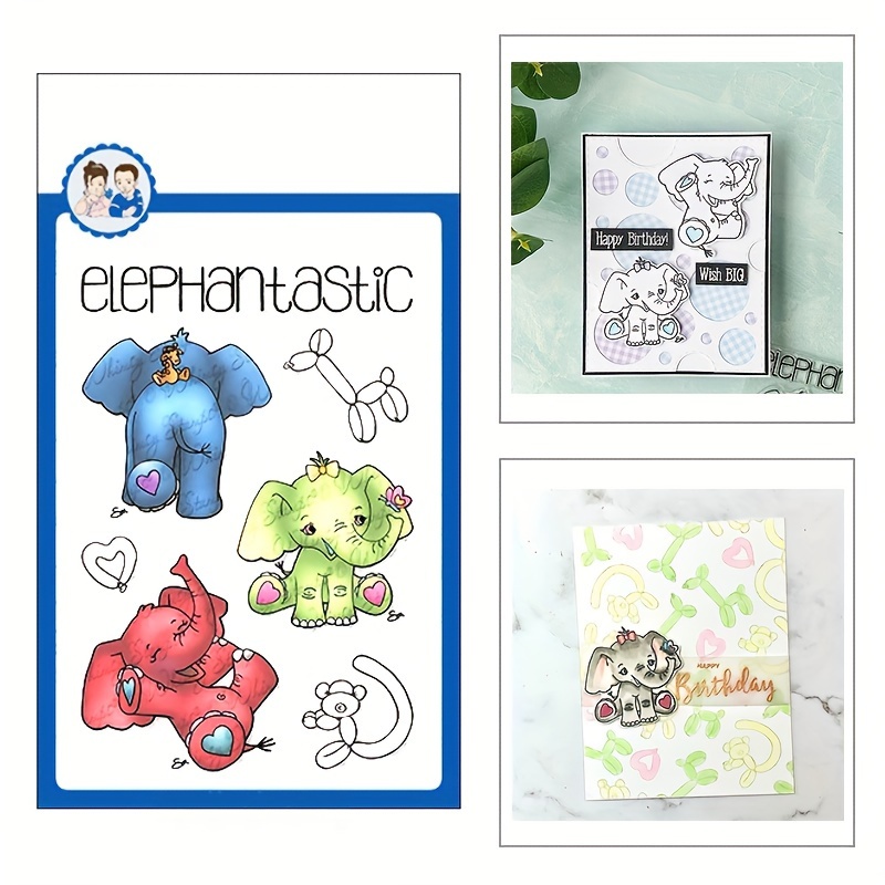 Kawaii Animal-themed Diy Scrapbooking Set - Rainy Day Stamps