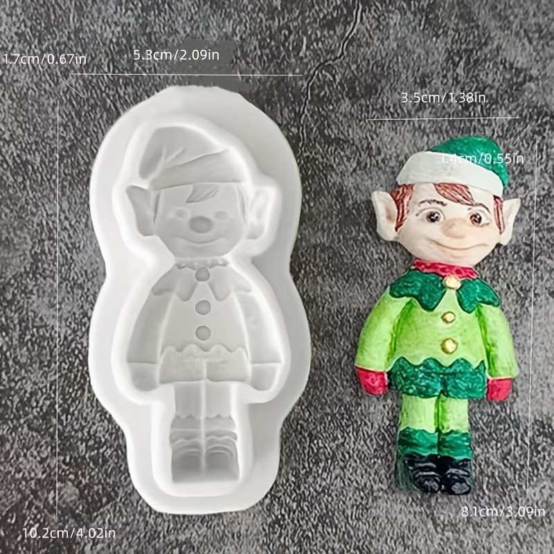  3D Santa Elk Bear Elf Boy Fondant Chocolate Mould Cake Baking  Tools Handmade Soap Christmas Ornament Silicone Mold Chocolate Molds  Different Shapes For Household Cute Soap Molds Silicone Shapes 3d: Home