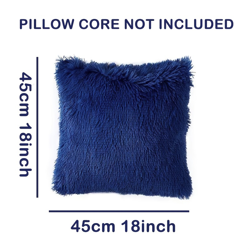 1pc Funda De Almohada De Peluche Teddy Decorativa Para Cojines Para El  Hogar Moderno, Sala De