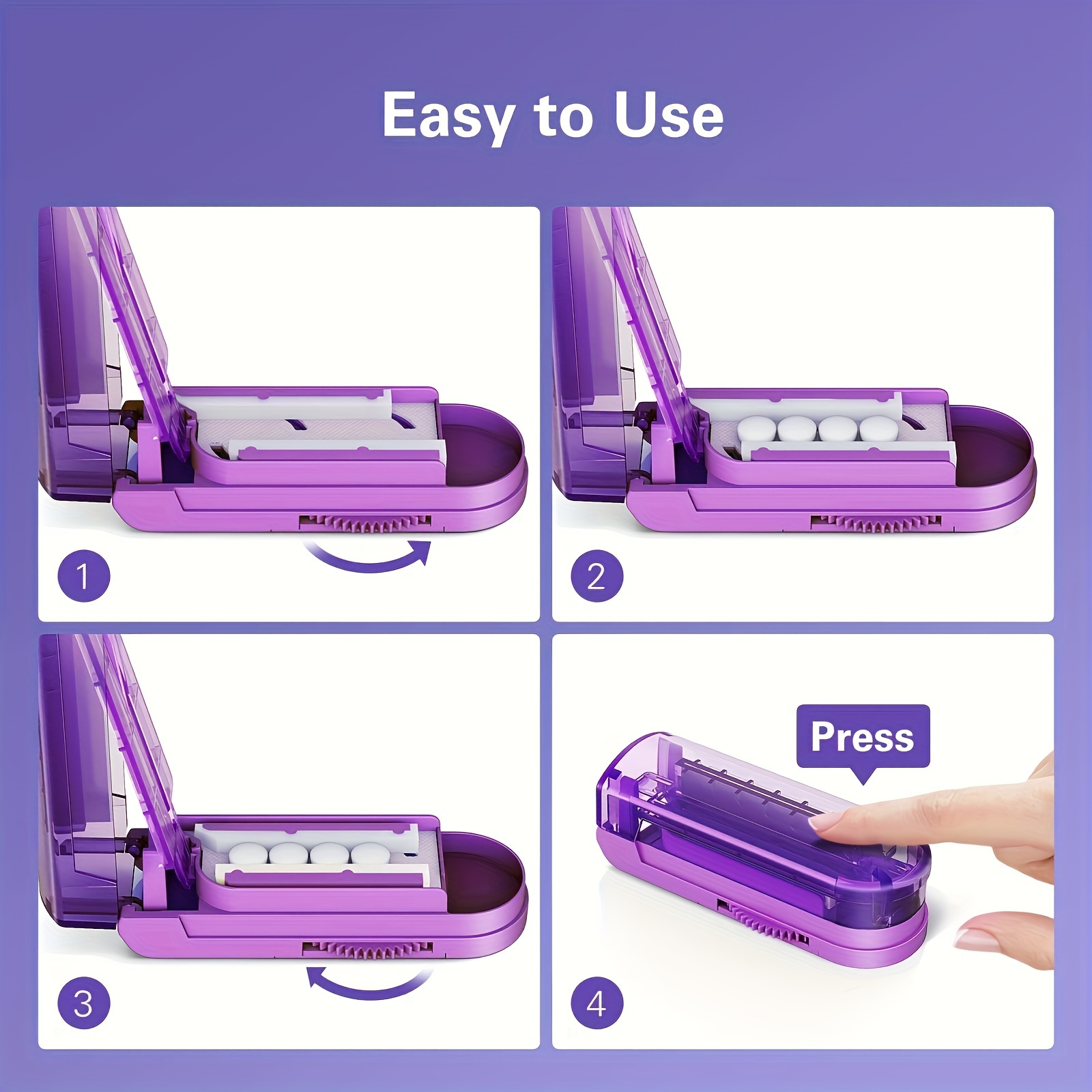 Adjustable Pill Cutter for Small Pills, Precise Cutting