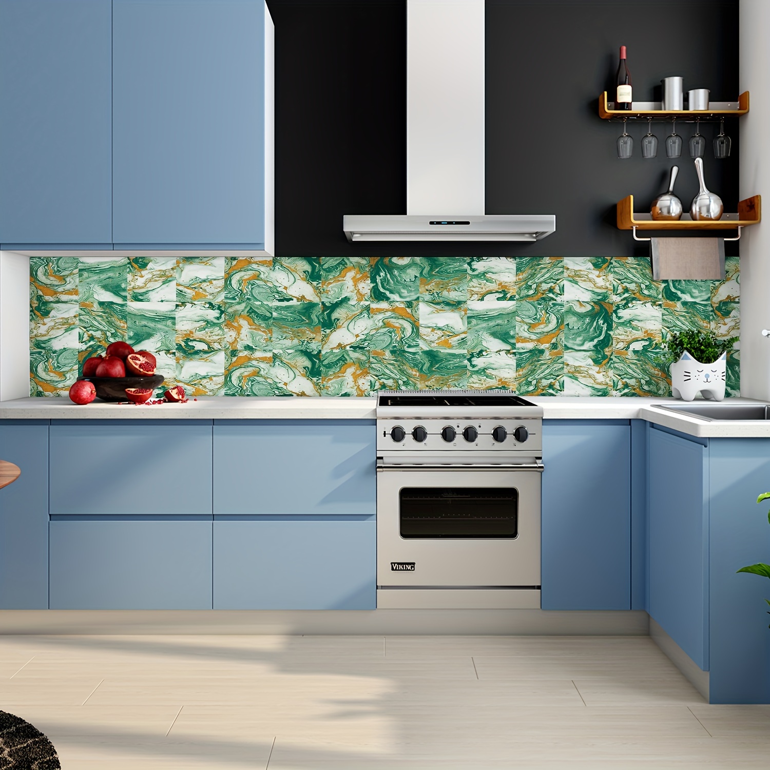 24 Pezzi/set Adesivi Piastrelle Mosaico, Adesivi Murali Decorativi In  Vinile Per Casa, Cucina E Bagno Antipioggia , Resistente Alla Temperatura  Elevata, Facile E Veloce Da Applicare Fai-da-te Adesivi Murali Per  Piastrelle Con