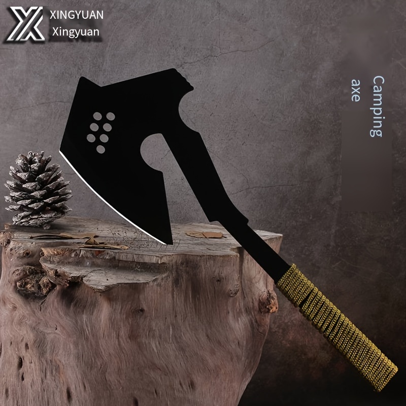 

1pc Outdoor Multifunctional Axe, Camping Tactical Axe, Knife Mountaineering Logging Firewood Fire Axe, Car Camping Woodworking Axe