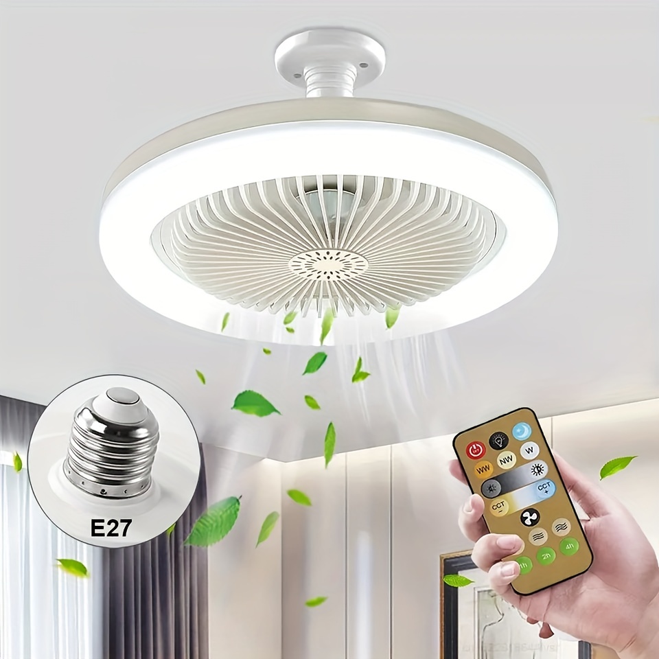 1 Paquete Ventilador Luz Led Rotación 360° Ventiladores - Temu