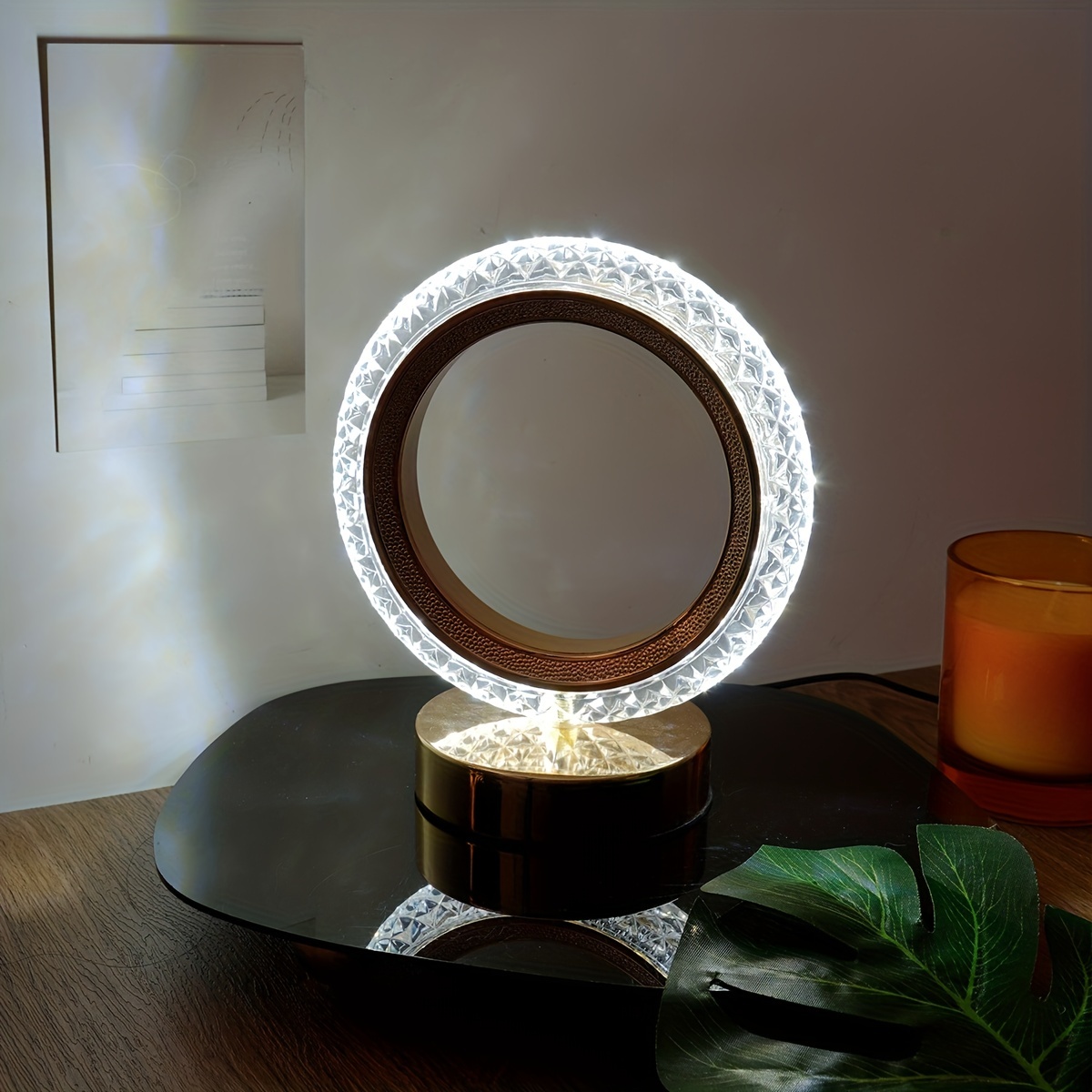 Gold ring online table lamp