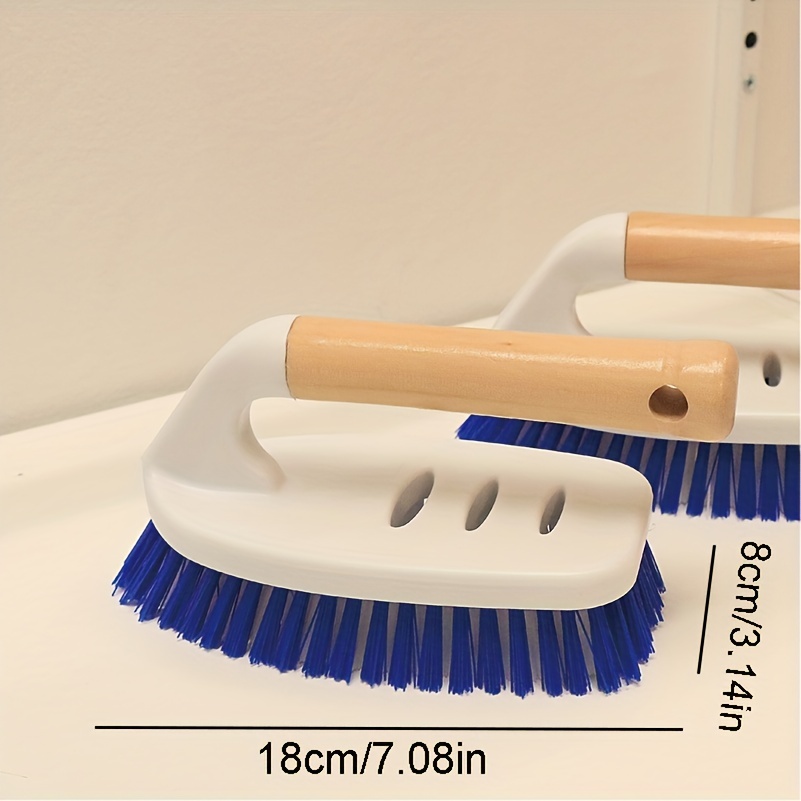 Cleaning Brush, Manual Stiff Bristles Cleaner Brush, Scrub Brush For  Bathroom And Kitchen Crevice, No Dead Corner Cleaning Brush, With Handle  For Tile Floor - Temu