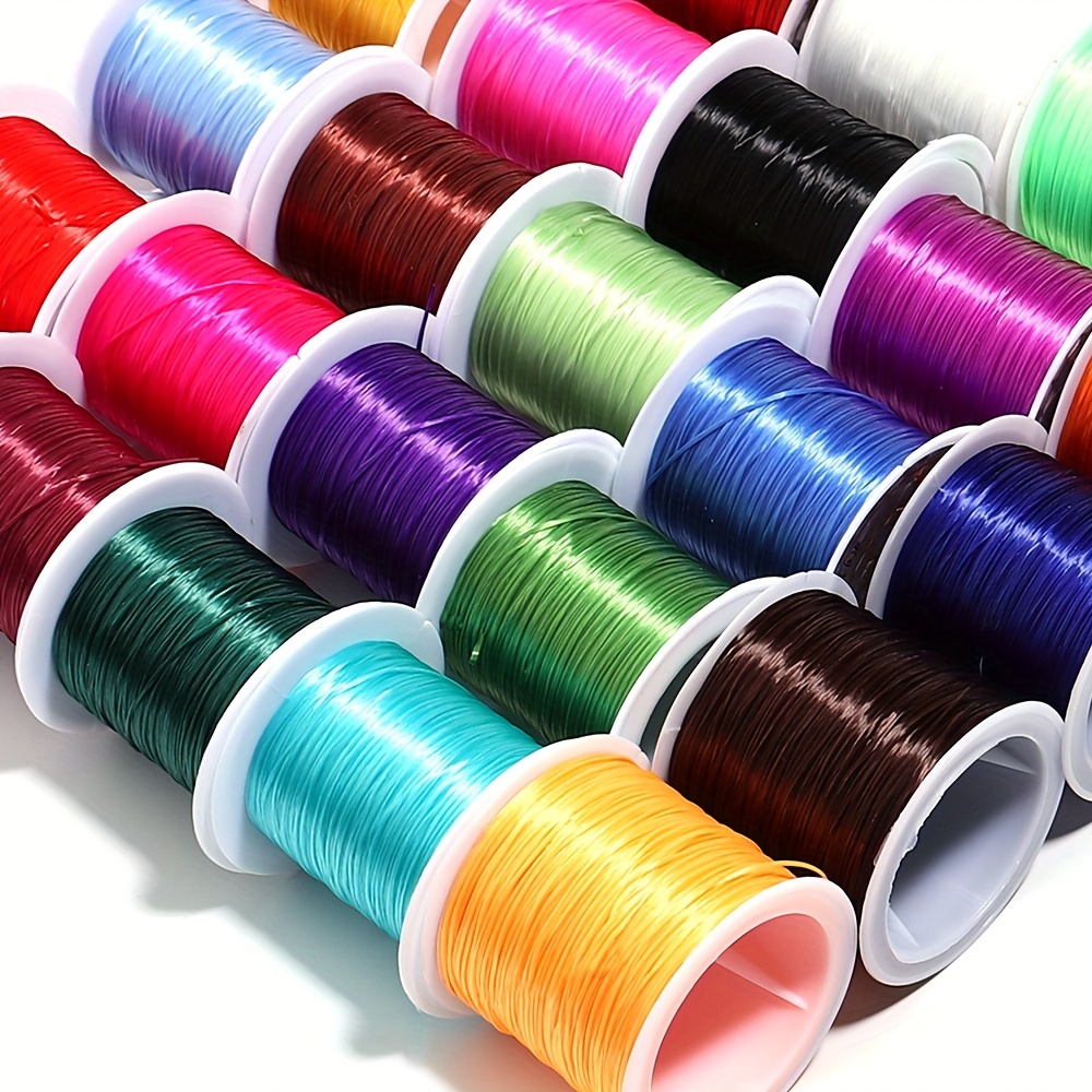 393inch/Roll Strong Elastic Crystal Beading Cord 1mm for Bracelets Stretch  Thread String Necklace DIY Jewelry