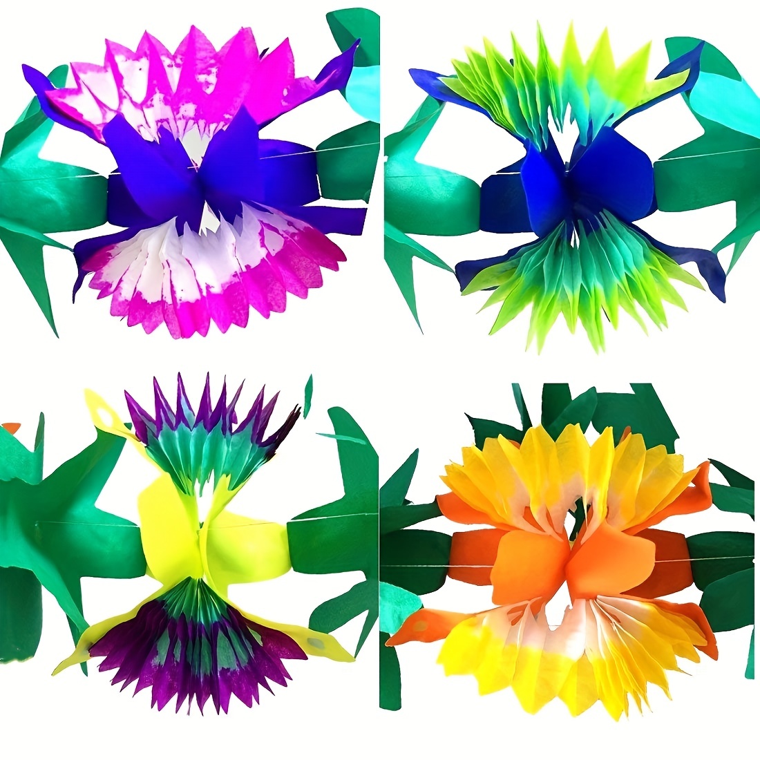 Tissue Flower Garland by Fun Express (1-Pack)