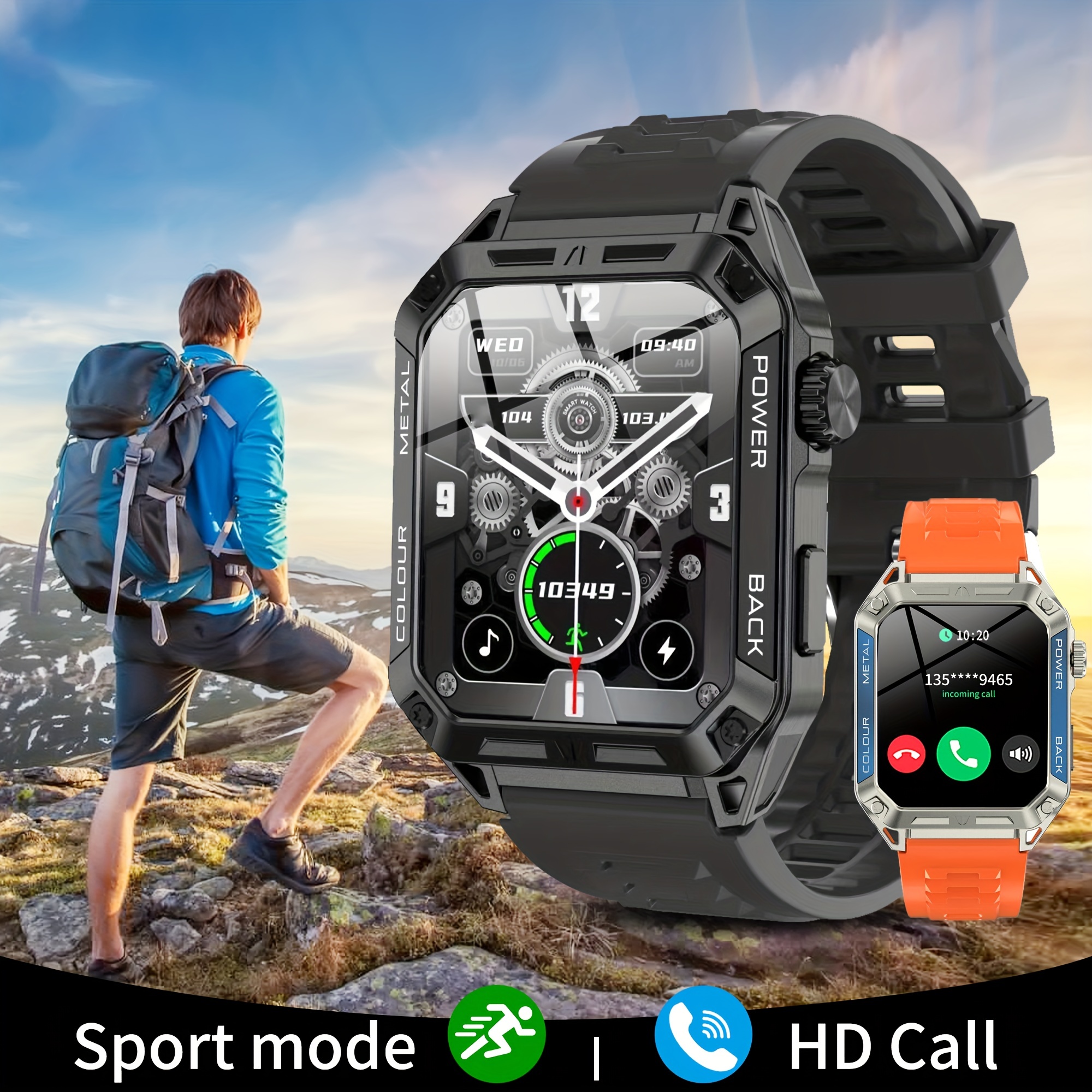 Reloj inteligente Hombre Mujer Reloj inteligente Compatible Samsung Huawei  Xiaomi Android Ios Podómetro Reloj deportivo Monitor de frecuencia cardíaca  Impermeable Ip68 Gps Compartido 17