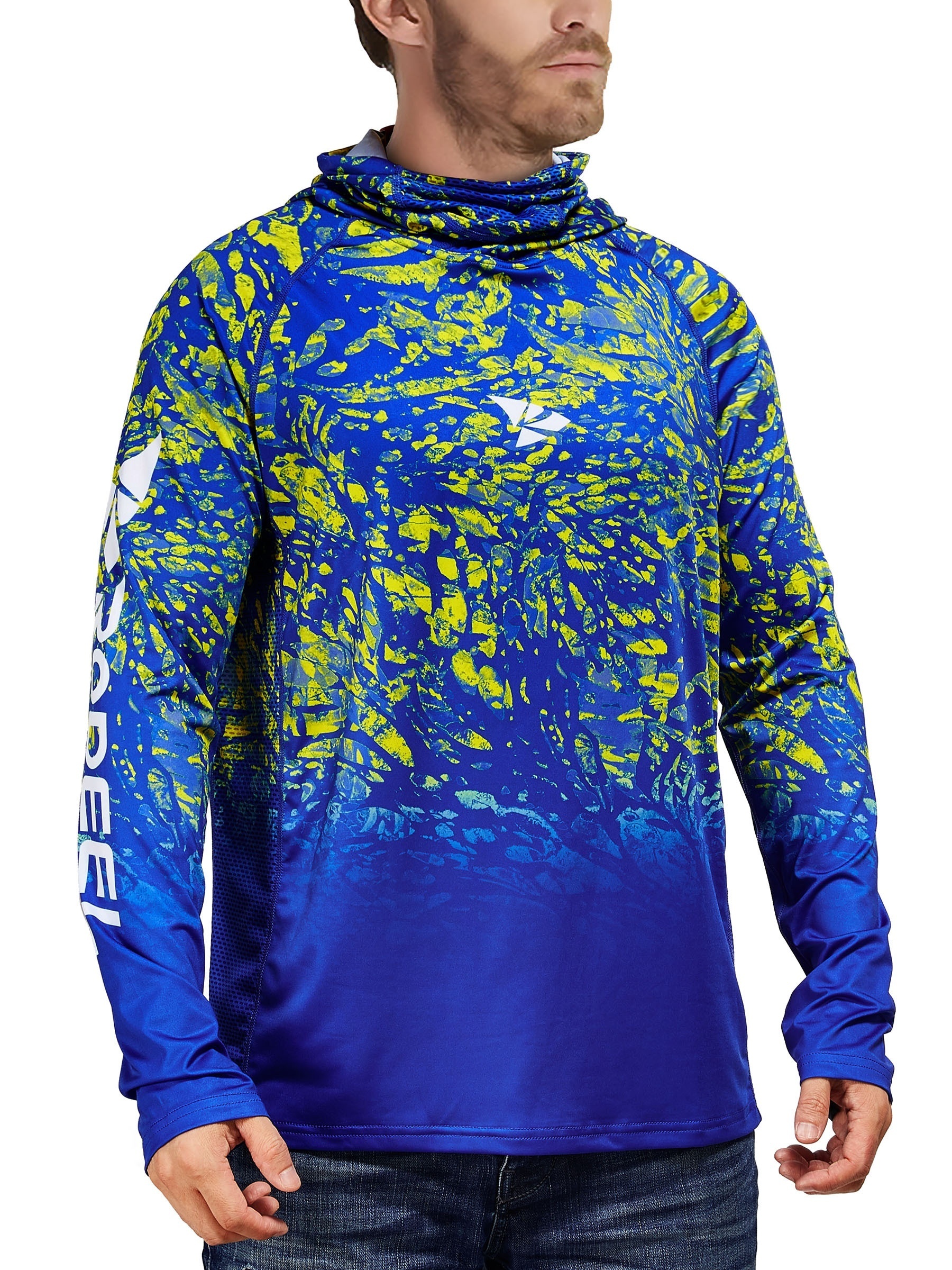 Hubunucc Men's Long Sleeve UV Protection Fishing Shirt for Outdoor  Activities