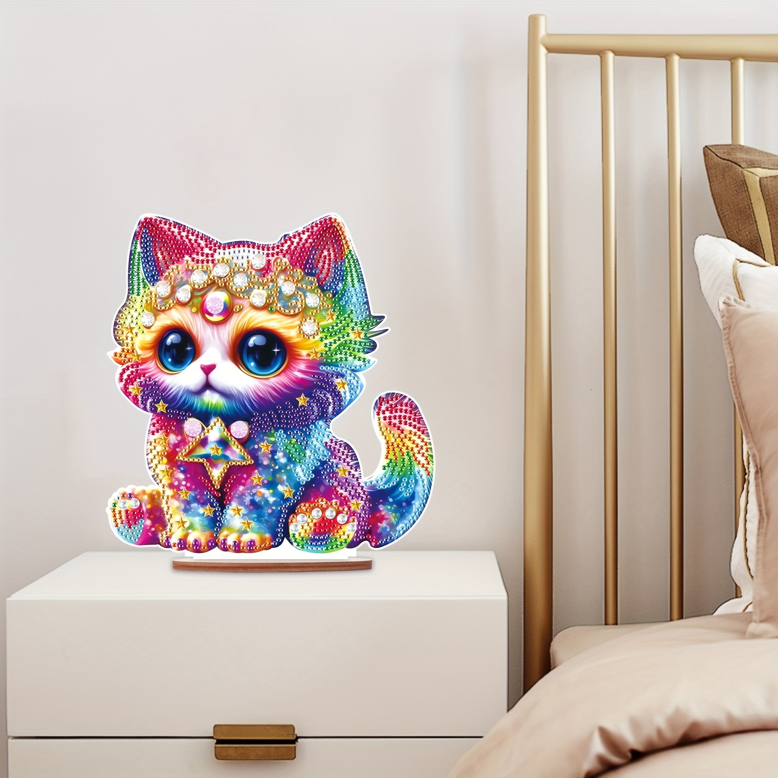 Diamond Painting Kits Ornament Cat Diy Desktop - Temu