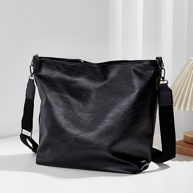 Cheap Women's Faux Leather Shoulder Bag | Removable Strap