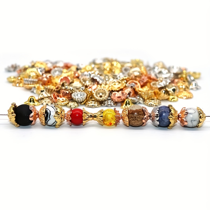 Plastics Bead Golden Silver Color Ccb Charms For - Temu