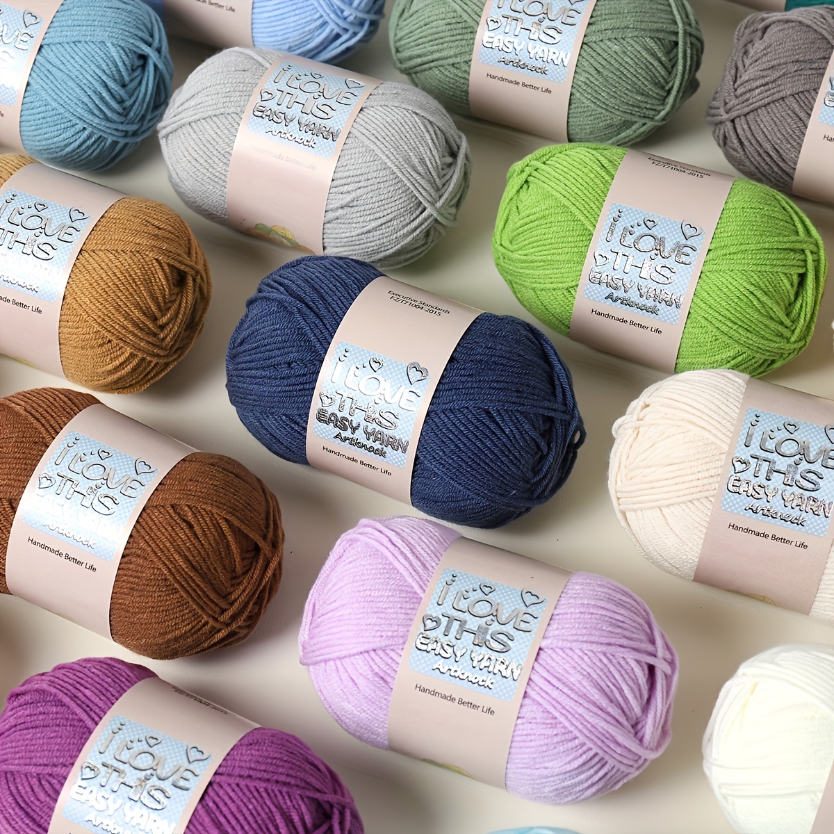 Acrylic 80.00% Rayon 20.00% Yarn Random Color Crochet Yarn - Temu