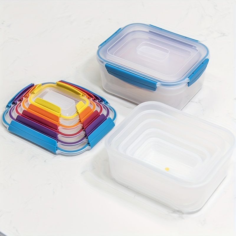 Large Capacity Reusable Square Containers For Lunch And Food Storage - Deep  And Sealed Plastic Box For Fresh-keeping - Perfect Household Accessory -  Temu