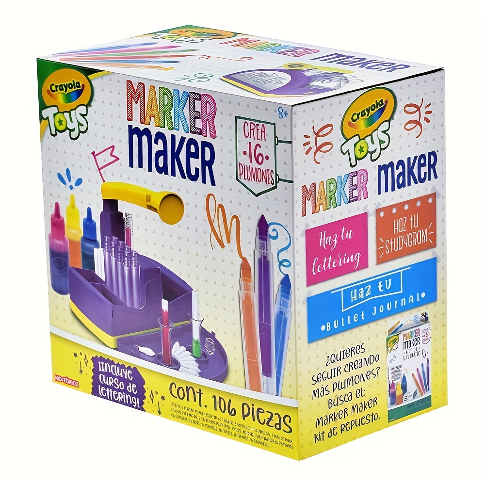  Science4you Marker Maker for Kids - Make Your Own Washable and  Scented Markers for Kids, Marker Set with 12 Activities + 65 Contents, Stem  Toys, Games, Gifts for 6+ Year Old