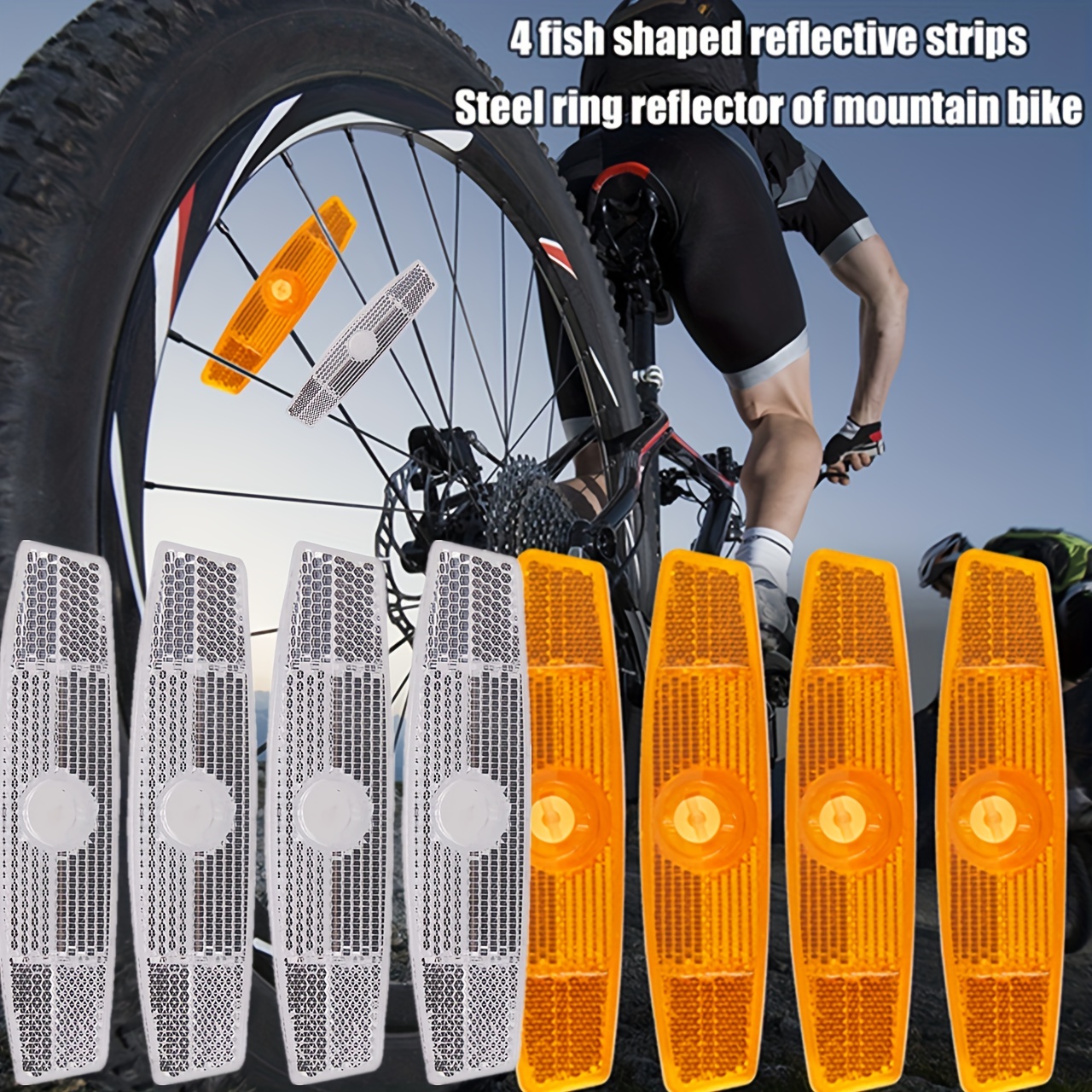 Réflecteurs de rayons Vélo Réflecteurs de vélo Réflecteurs de roue  Visibilité dans le