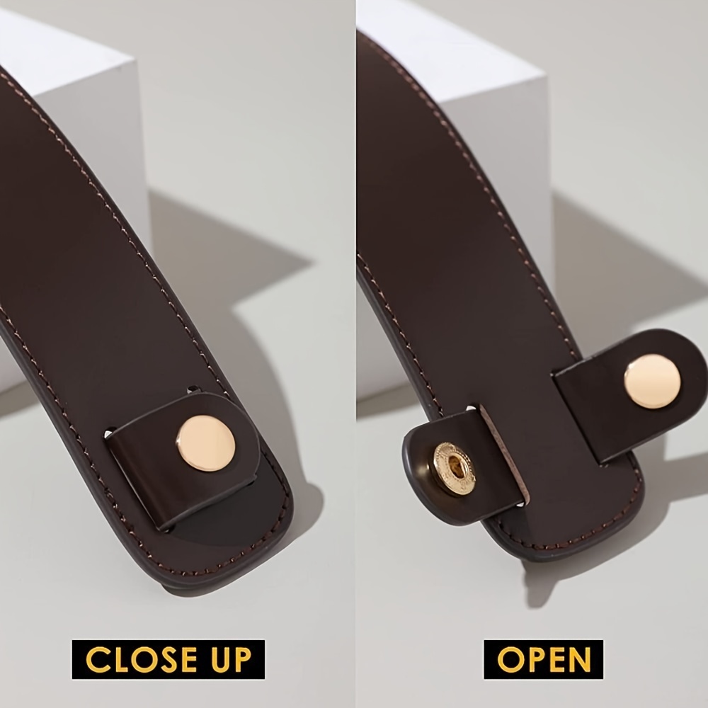 Leather Bag Strap Decompression Shoulder Pads Wide Cowhide Bag Strap  Shoulder Rest Handle Fixing Clip Bag Accessories 