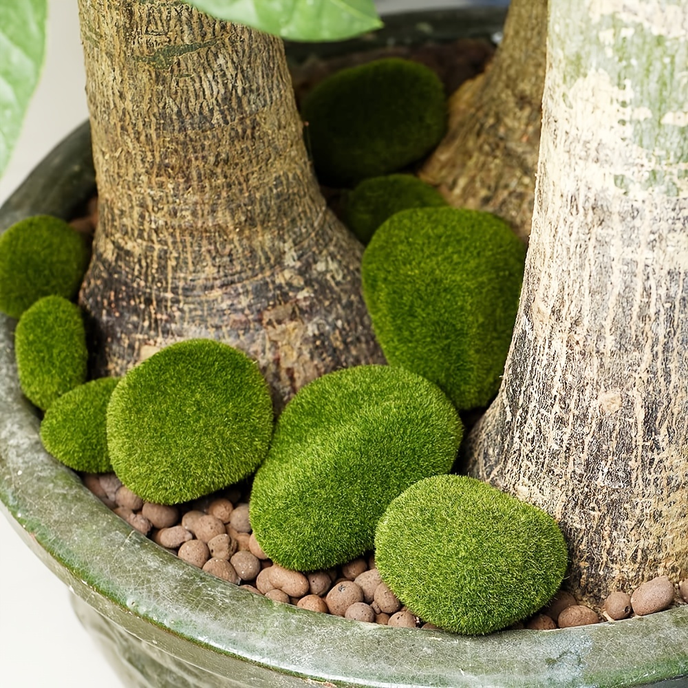 Artificial Moss Rocks Decorative Fake Moss Balls For Floral - Temu
