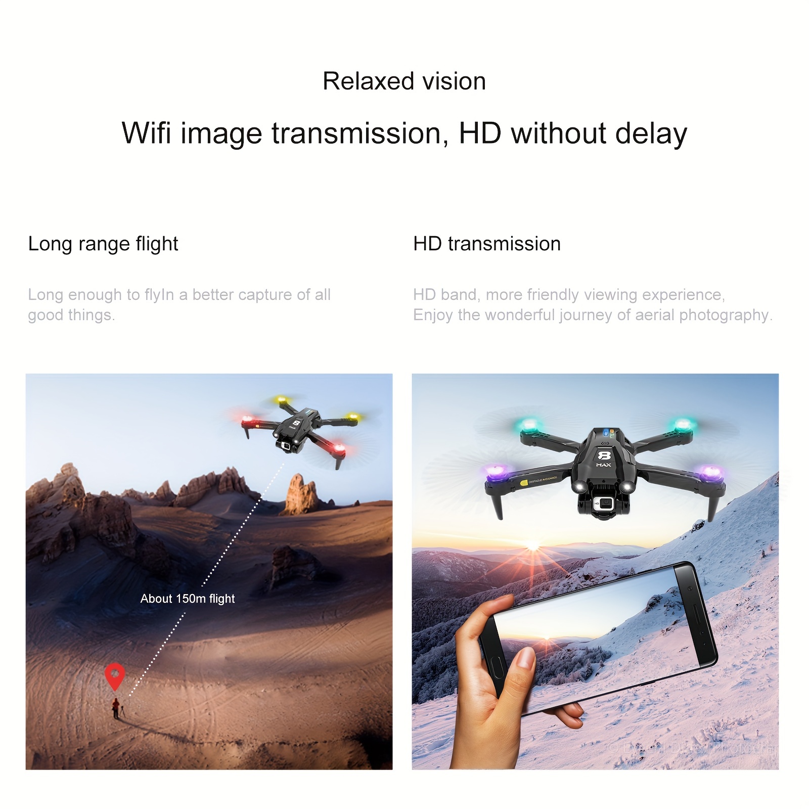 yt163 foldable drone remote control and app control easy to carry four sided sensor obstacle avoidance stable flight one key return high definition camera camera angle adjustable drone details 13