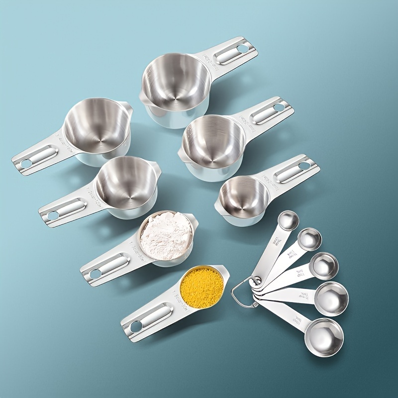 Precision Powder Stainless Steel Measuring Spoons Set
