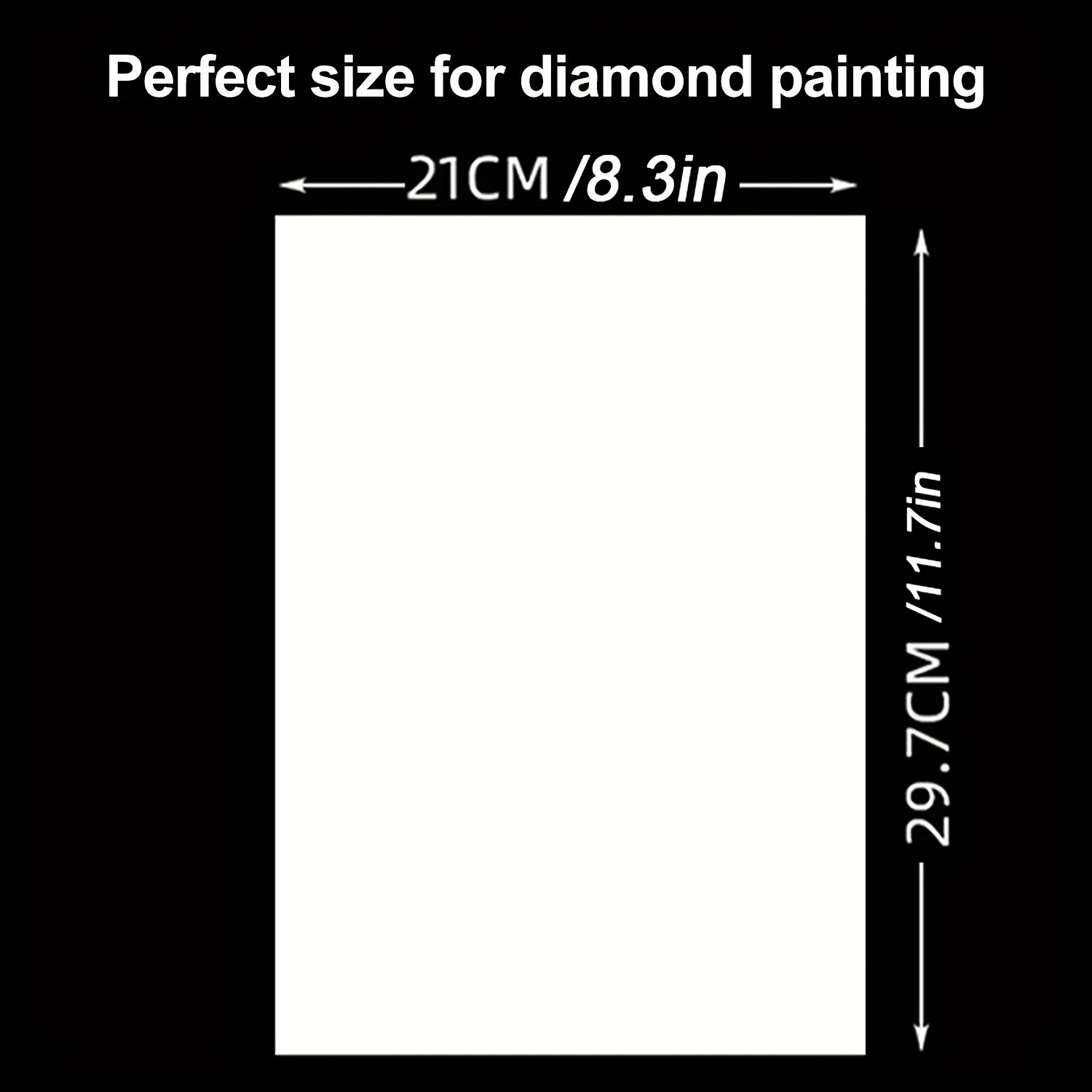  Diamond Painting Release Paper 16 x 12 cm and 15 x 10 cm Diamond  Art Paper Covering Double-Sided Non-Stick Replacement Cover Sheets 5D Diamond  Painting Accessories and Tool for Adult Kid (