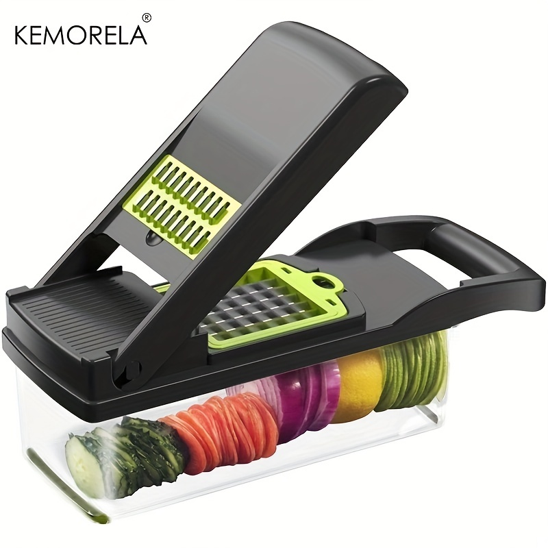 8 in 1 Fruit and Vegetable Cutter with Container - Fast and Easy Food Prep