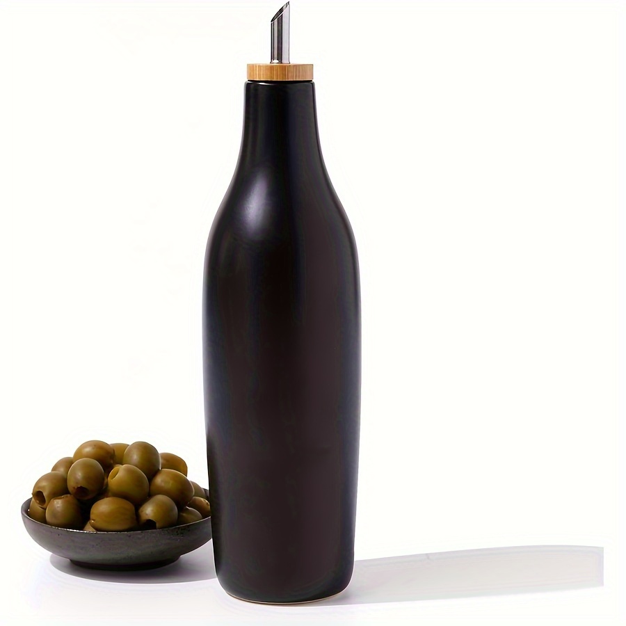 Bouteille d'olive en céramique distributeur d'huile de grandes bouteilles d' huile et vinaigre en porcelaine de conteneur - Chine Bouteille d'huile et  Bac à huile prix