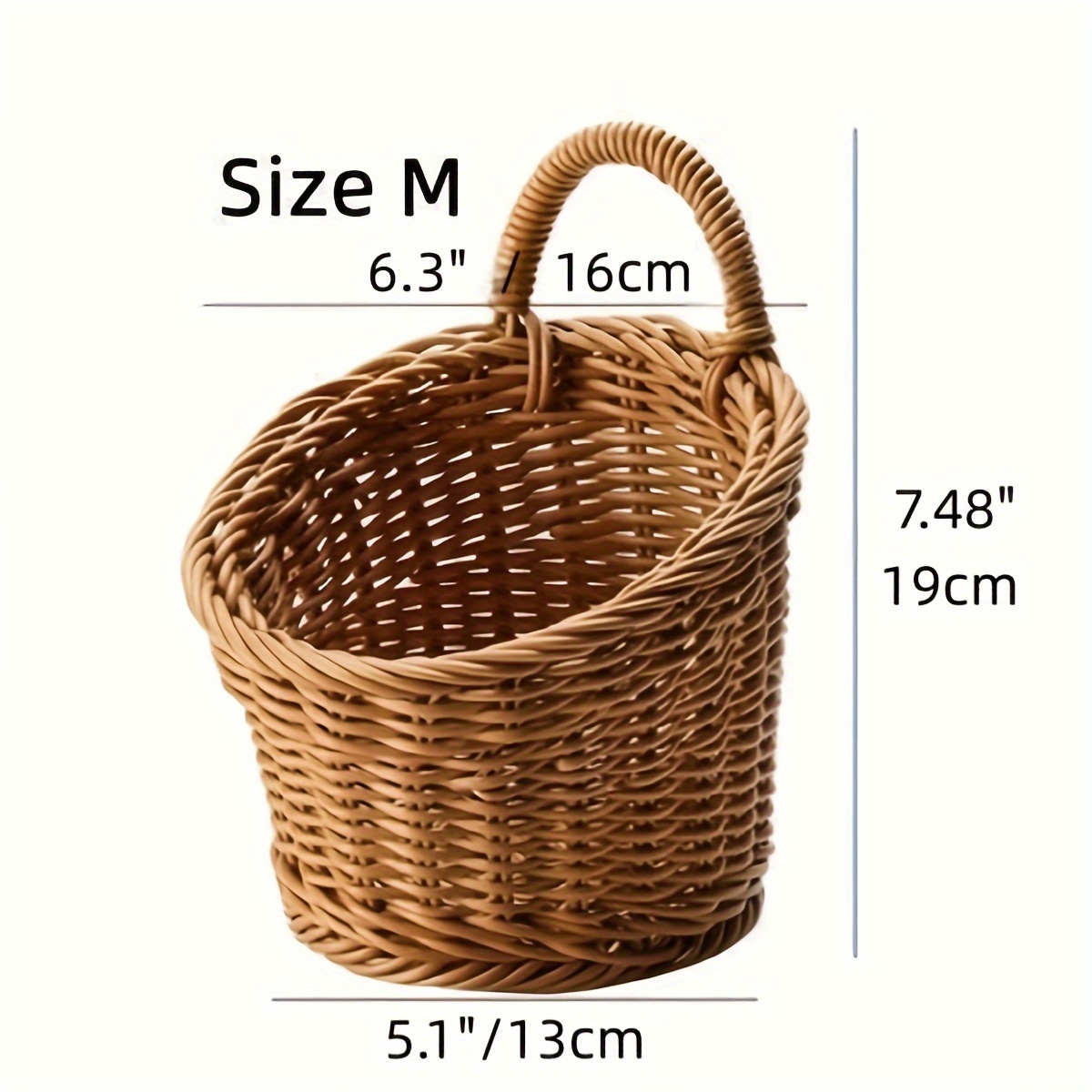 Hand Woven Storage Baskets Round Woven Baskets For - Temu