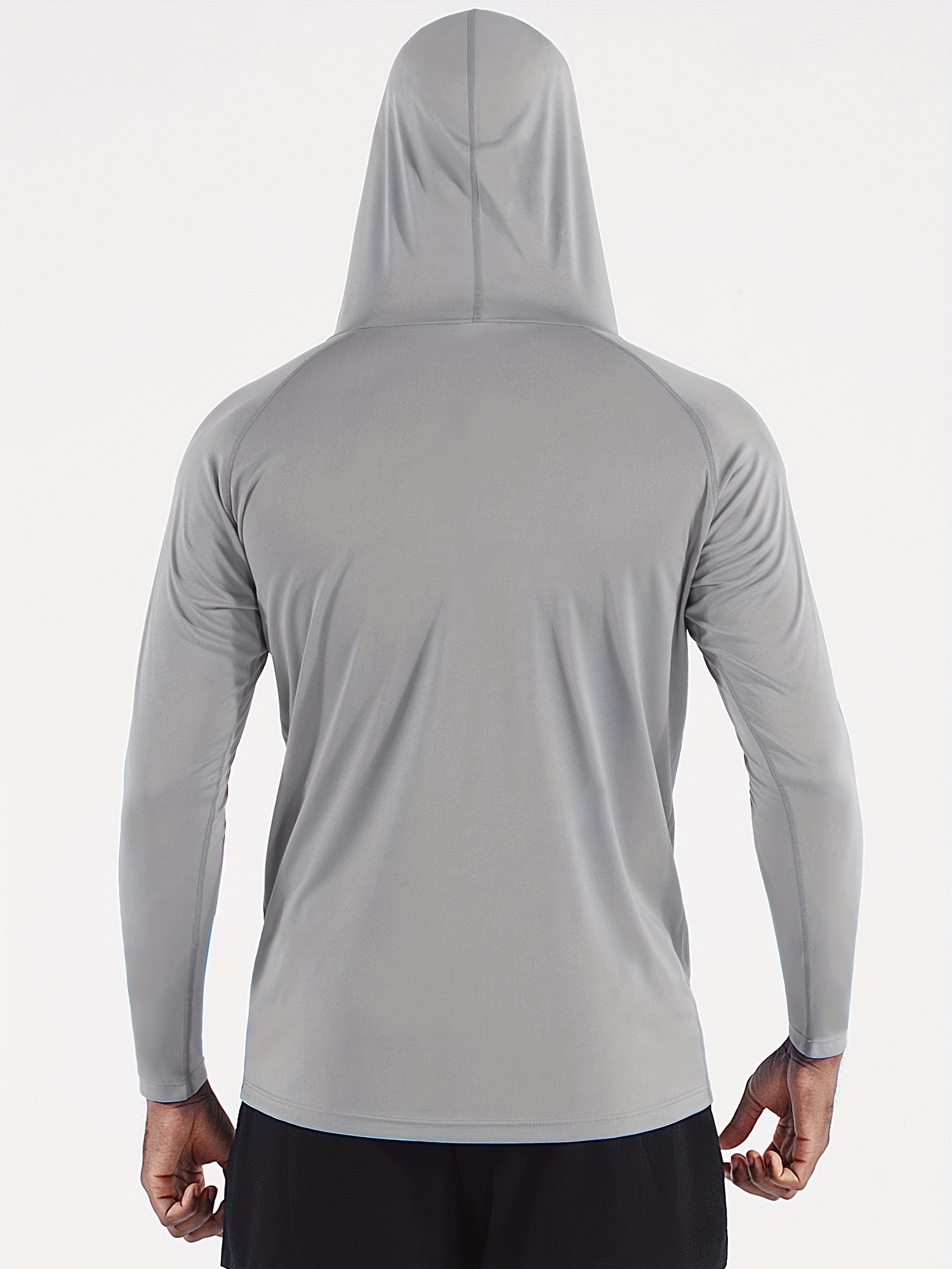 Men's Outdoor Sunscreen Hooded Long sleeved Sweatshirt - Temu Canada